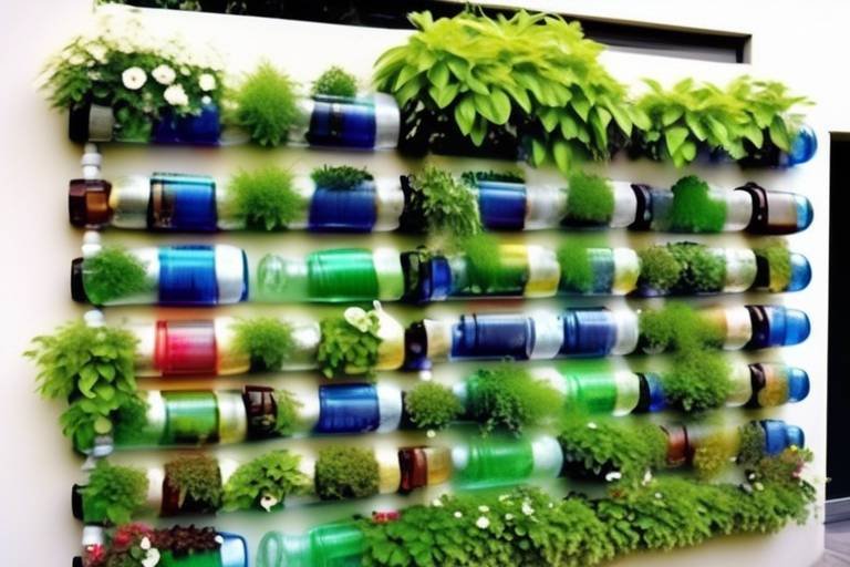 Upcycle Plastic Bottles Into a Fun and Funky Vertical Garden