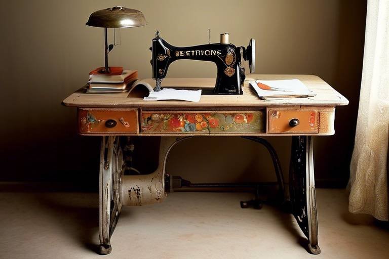 Repurpose an Old Sewing Machine into a Desk