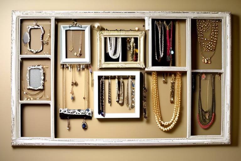 Repurpose Old Picture Frames into a Jewelry Organizer