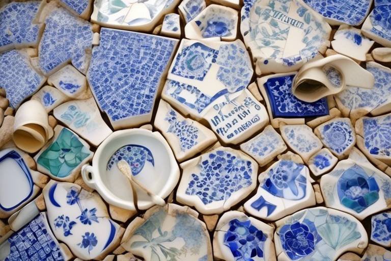 Repurposing Broken China into a Beautiful Mosaic