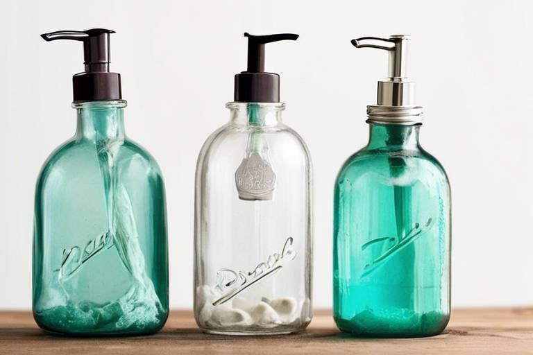 Reinvent Empty Glass Bottles into DIY Soap Dispensers