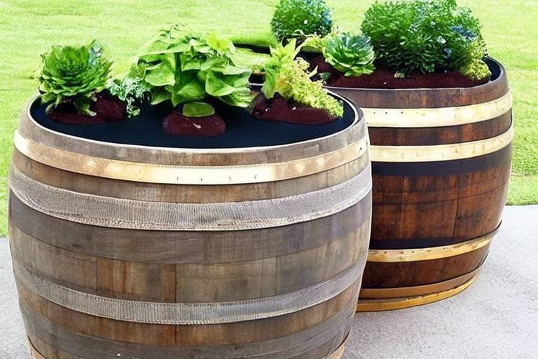 How to Repurpose a Wine Barrel into a Planter