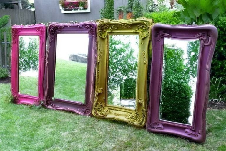 How To Repurpose Old Mirrors for Your Garden
